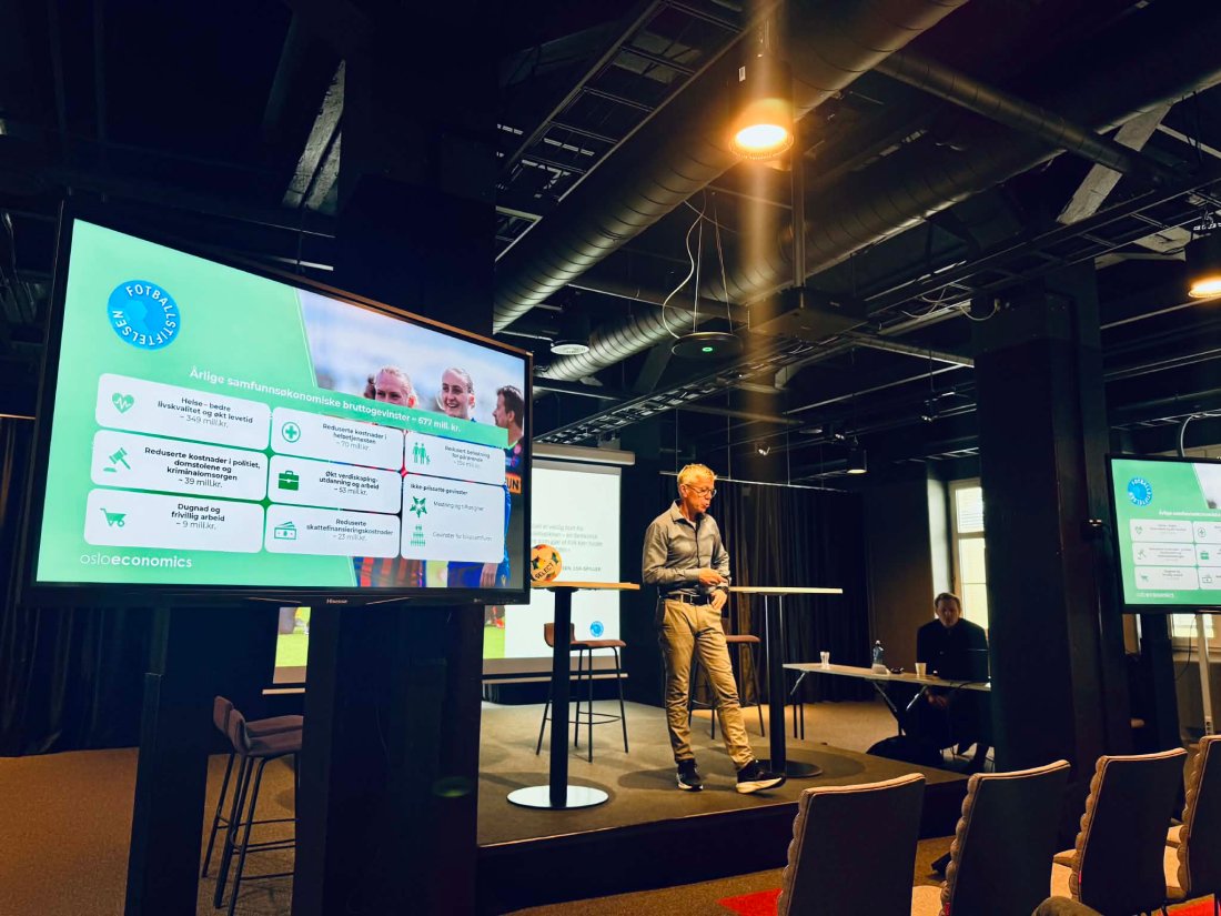 Arne Knoph fra Fotballstiftelsen med viktig og lærerikt innlegg om Gatelagenes arbeid.