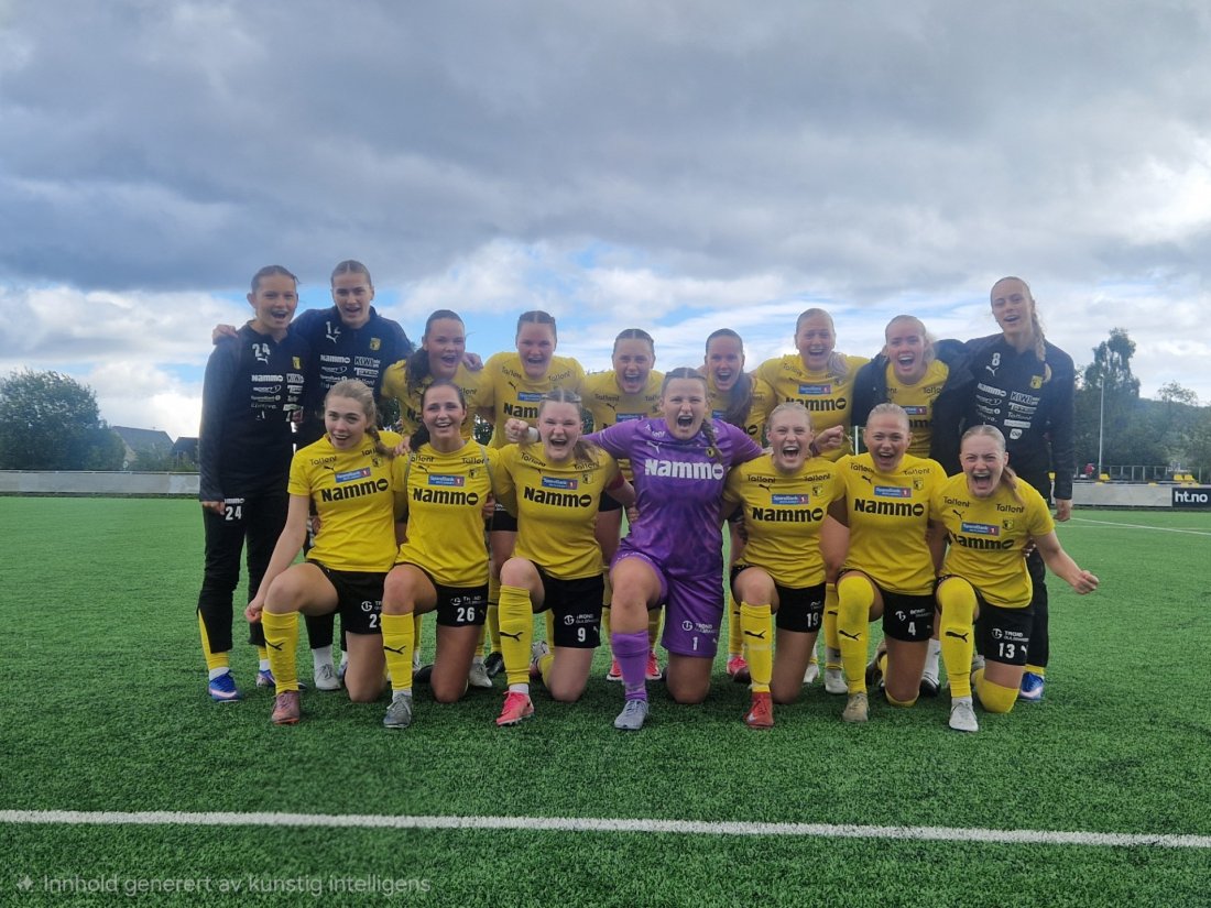 God stemning etter seier i Harstad! (Foto: Adrian Lund)